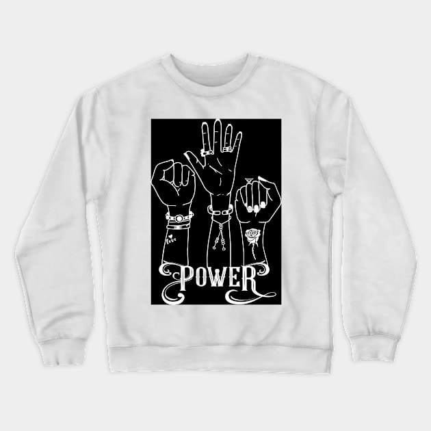 Feminine power Crewneck Sweatshirt by RebecaZum
